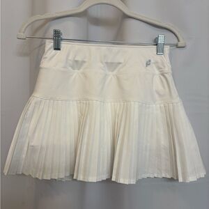 SOLD White Pleated Tennis Skirt